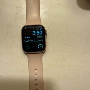 Apple Watch with Blush Pink Sport Band - Silver Case